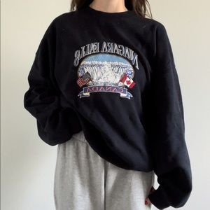 Brandy Melville Niagara Falls Crew Neck Sweatshirt